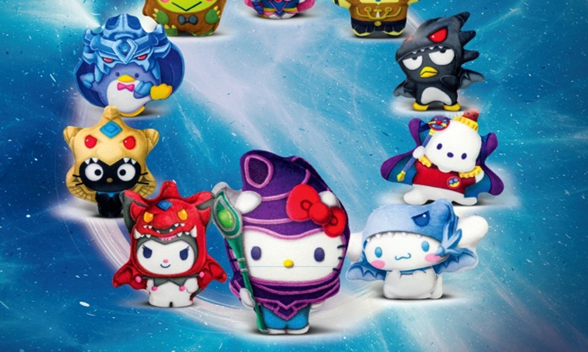 Os mundos de Hello Kitty e Amigos e Yu-Gi-OH! se encontram no