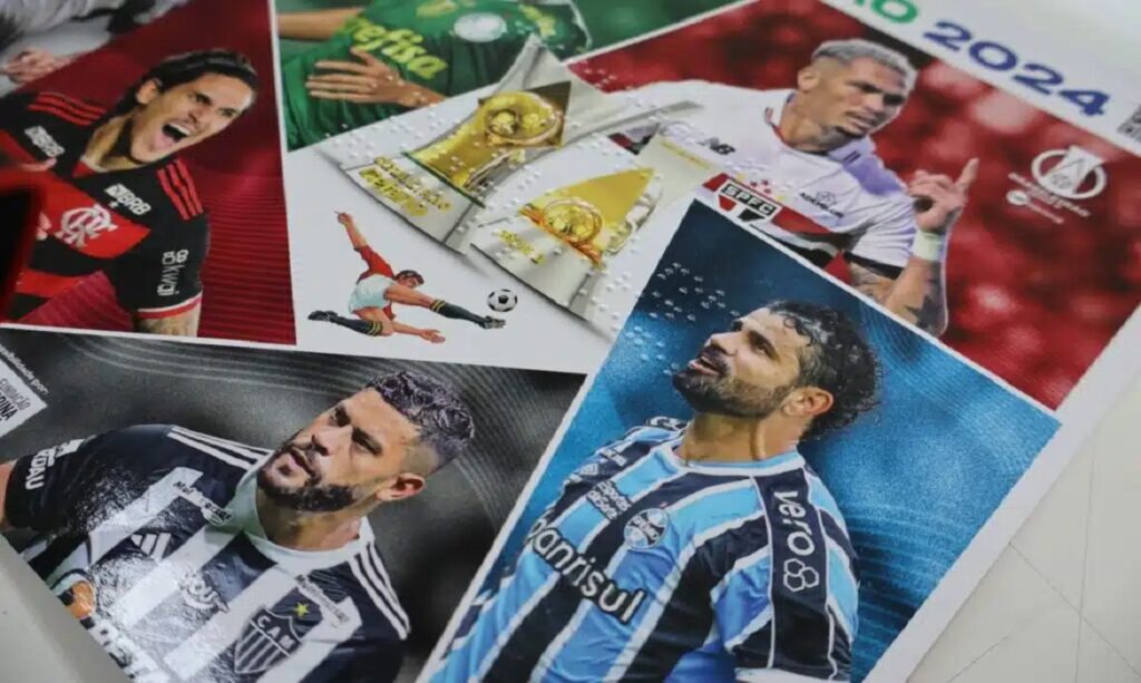 Primeiro álbum de figurinhas em Braille será feito para o Campeonato Brasileiro
