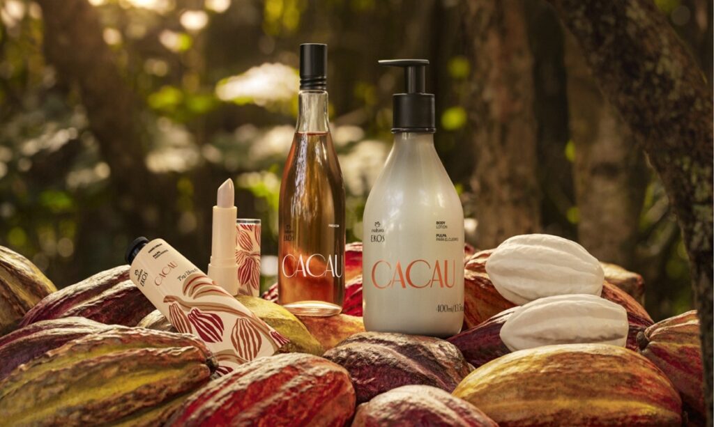 Natura Ekos lança linha de cacau que estimula produção de colágeno e reforça compromisso com a Amazônia
