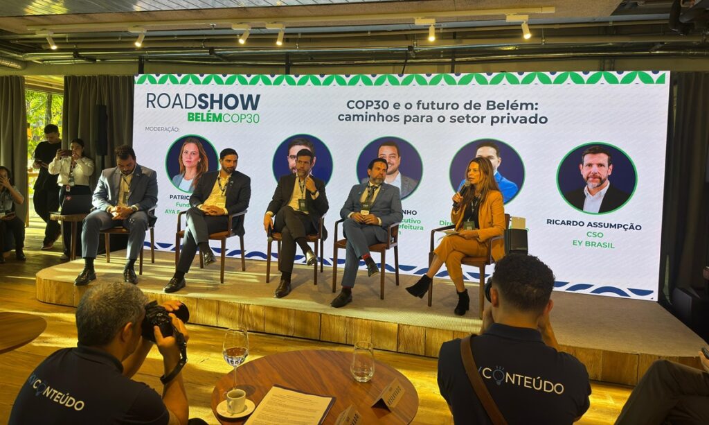 Diretor-superintendente do Sebrae no Pará integra comitiva da Prefeitura de Belém e apresenta a en-zone em roadshow sobre a COP30 em São Paulo
