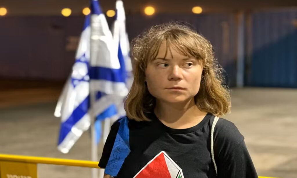 Greta Thunberg diz que foi sequestrada por Israel