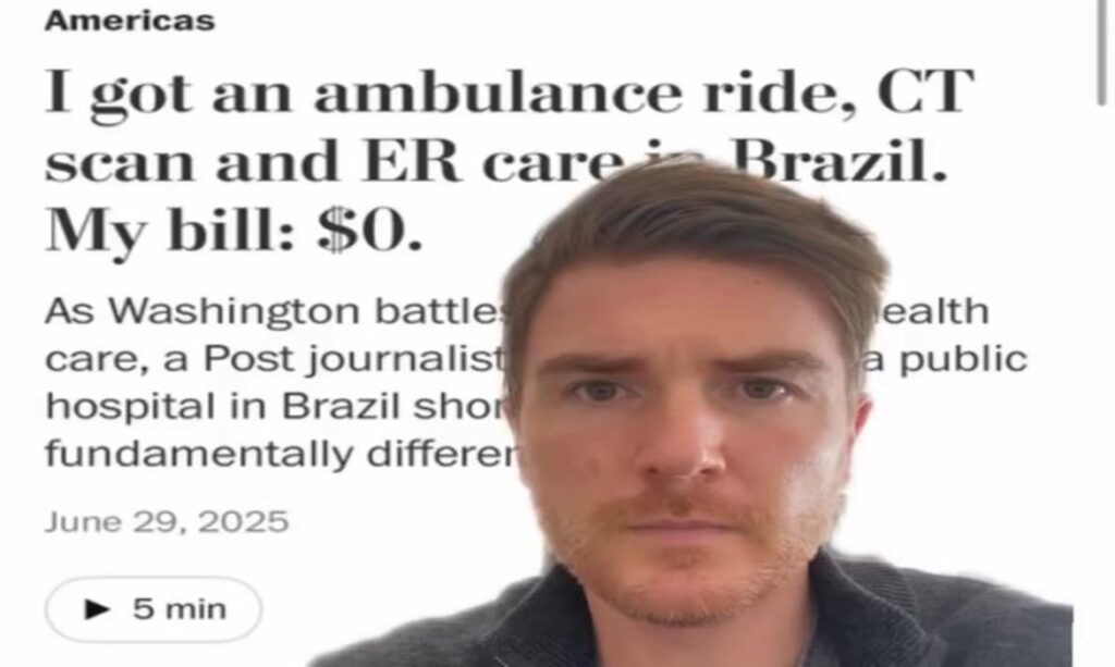 Jornalista americano elogia atendimento gratuito do SUS após acidente no Rio 1 Jornalista americano elogia atendimento gratuito do SUS após acidente no Rio