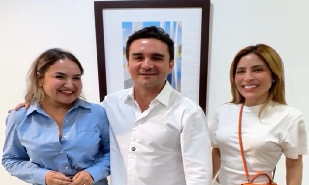 Celso Sabino encontra com Manu Bahtidão e Rebeca Lindsay