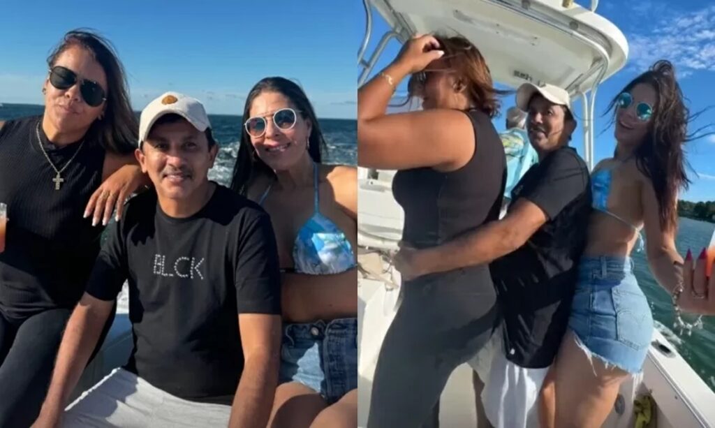 Manoel Gomes curte passeio de lancha nos EUA após pedido de divórcio