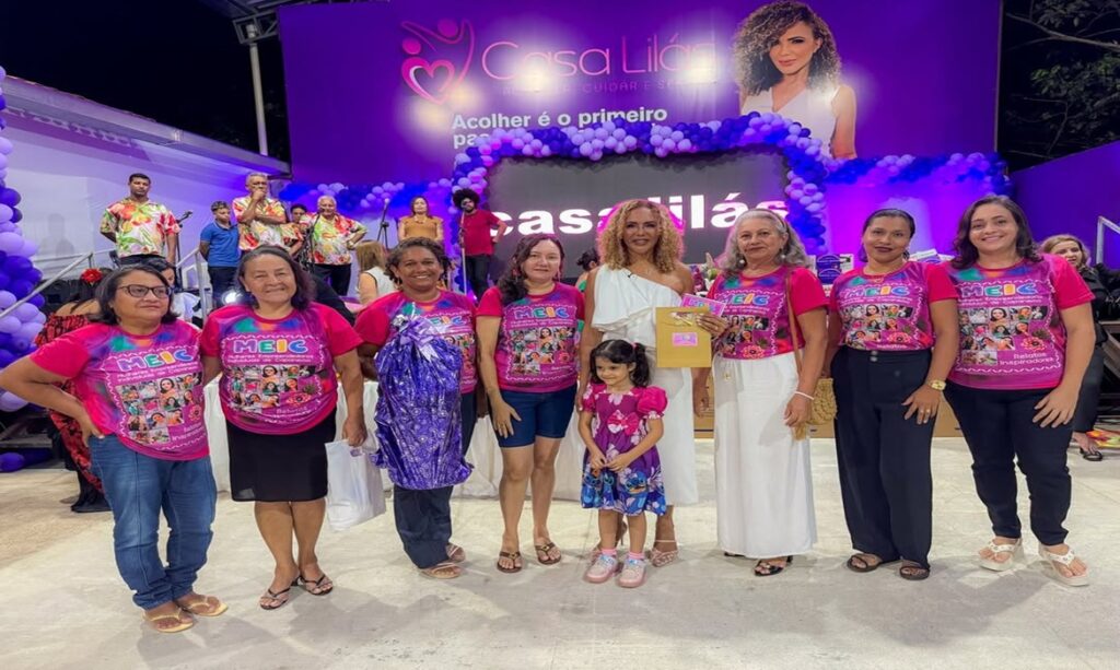Adair Neves na inauguração da Casa Lilás