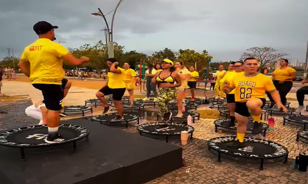 Primeiro aulão externo da GLFIT atrai público no Portal da Amazônia