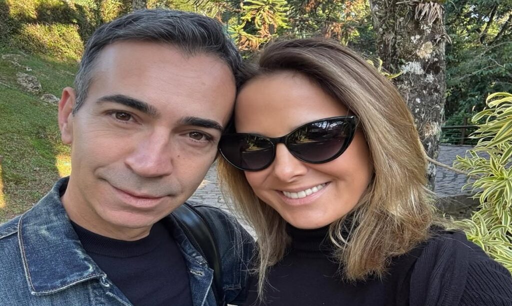 Ticiane Pinheiro celebra promoção de Cesar Tralli ao Jornal Nacional