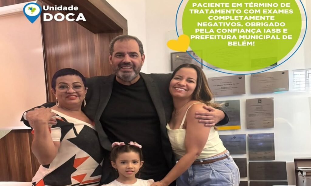 Dr. Eduardo Werneck comemora alta médica de paciente após tratamento contra câncer em Belém