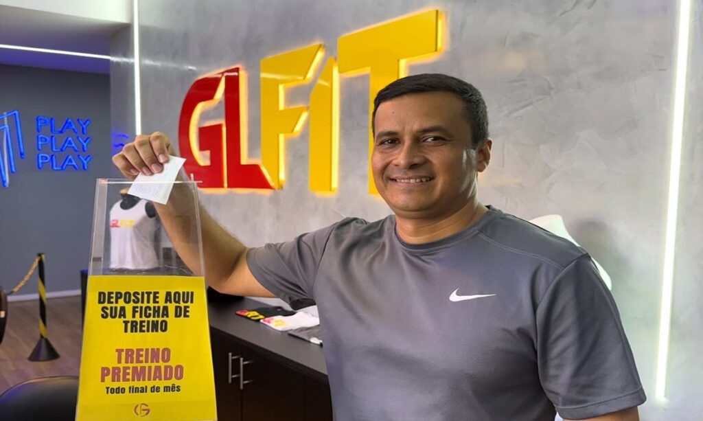 Academia GLFIT inicia semana incentivando clientes ao "Treino Premiado"