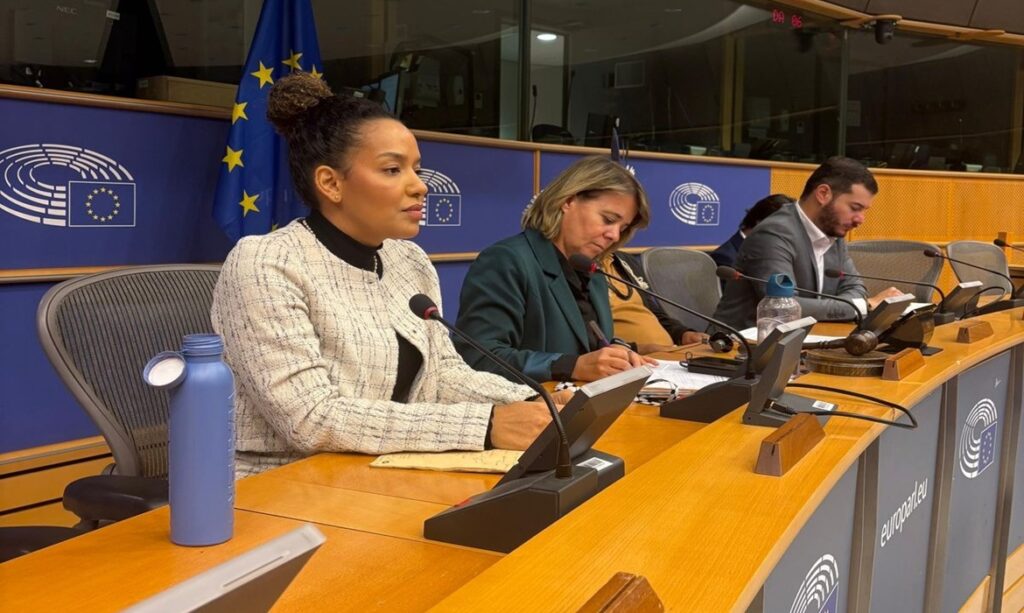 Deputada Lívia Duarte debate crise climática em evento do Parlamento Europeu em Bruxelas