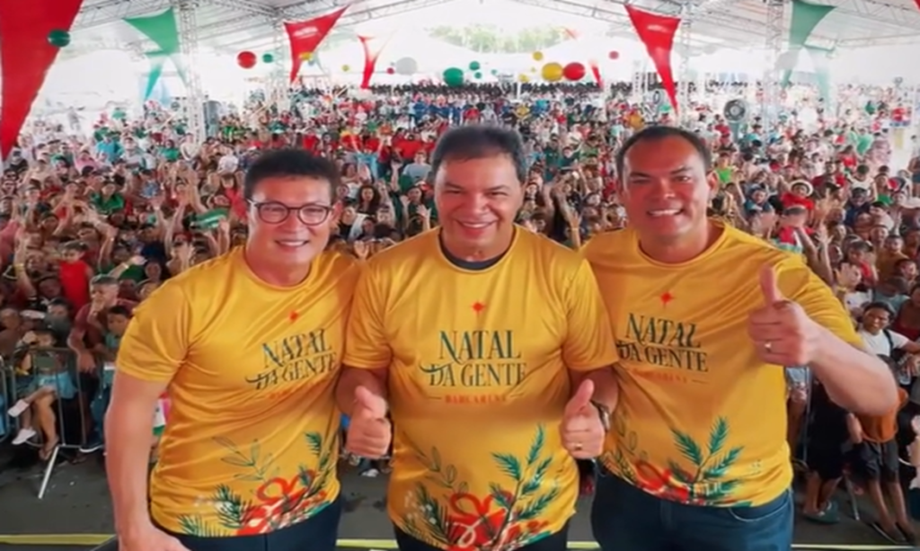 Deputado Chicão participa do "Natal da Gente" em Barcarena e elogia organização do evento