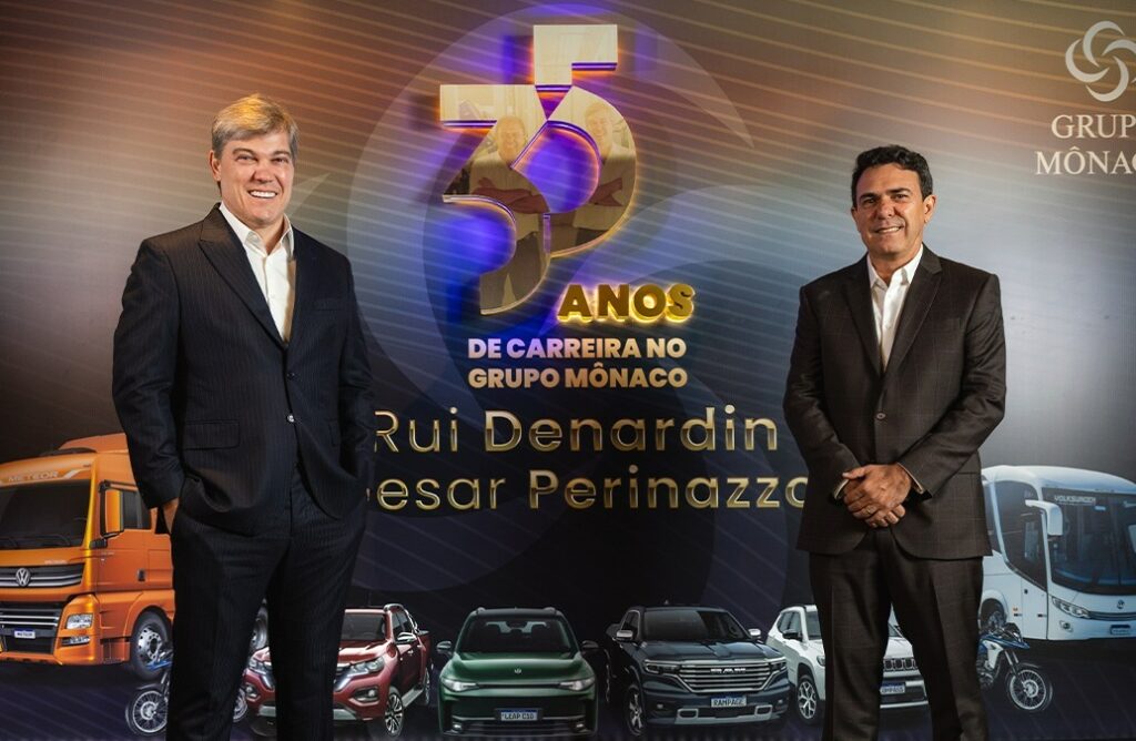 Grupo Mônaco celebra 35 anos de trajetória de presidentes Rui Denardin e Cesar Perinazzo 1 Grupo Mônaco celebra 35 anos de trajetória de presidentes Rui Denardin e Cesar Perinazzo