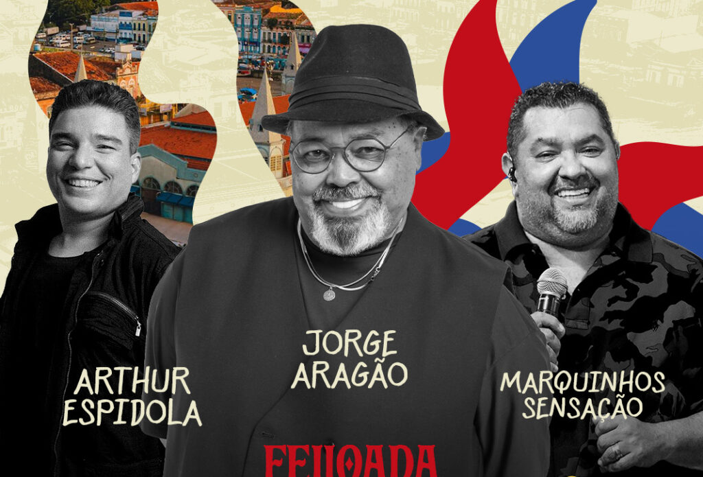 Feijoada de Jorge chega a Belém com show de Jorge Aragão, Marquinhos Sensação e Arthur Espíndola