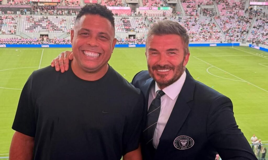 Ronaldo e Beckham reencontram-se na inauguração do novo estádio do Inter Miami