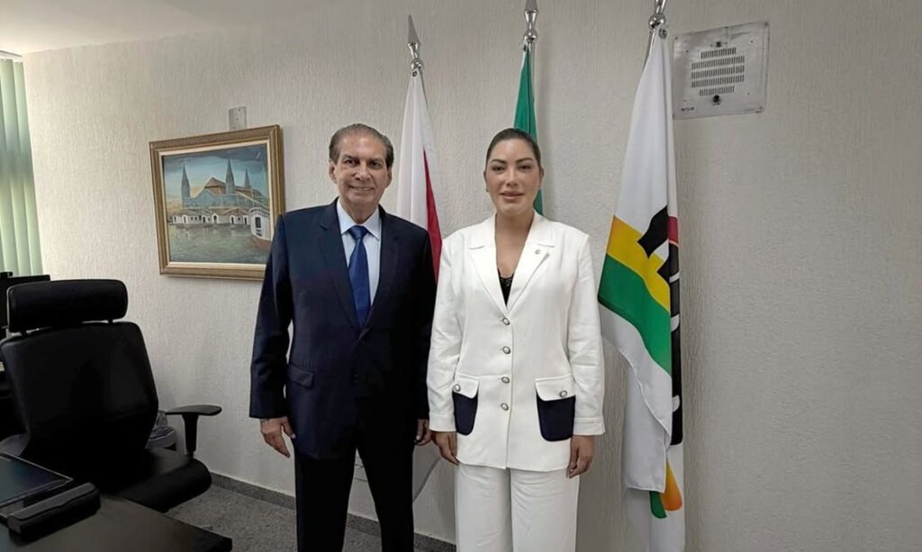 Renilce Nicodemos se reúne com Jader Barbalho em Brasília para tratar de demandas do Pará