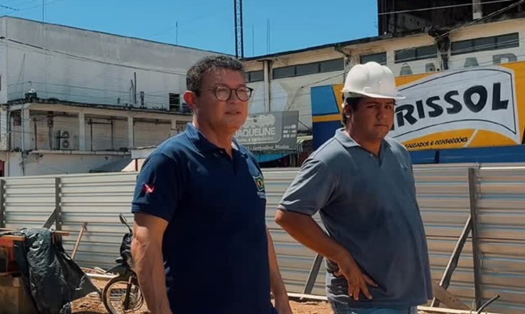 Renato Ogawa acompanha avanço de obras em Barcarena