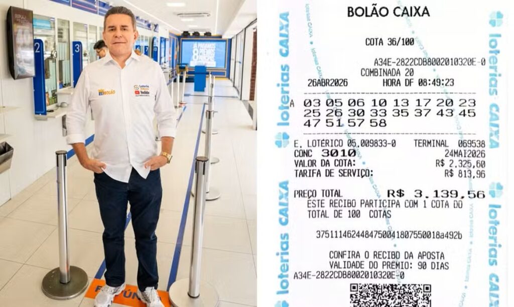 Dono de lotérica no Ceará descobre prêmio milionário da Mega-Sena 1 Dono de lotérica no Ceará descobre prêmio milionário da Mega-Sena