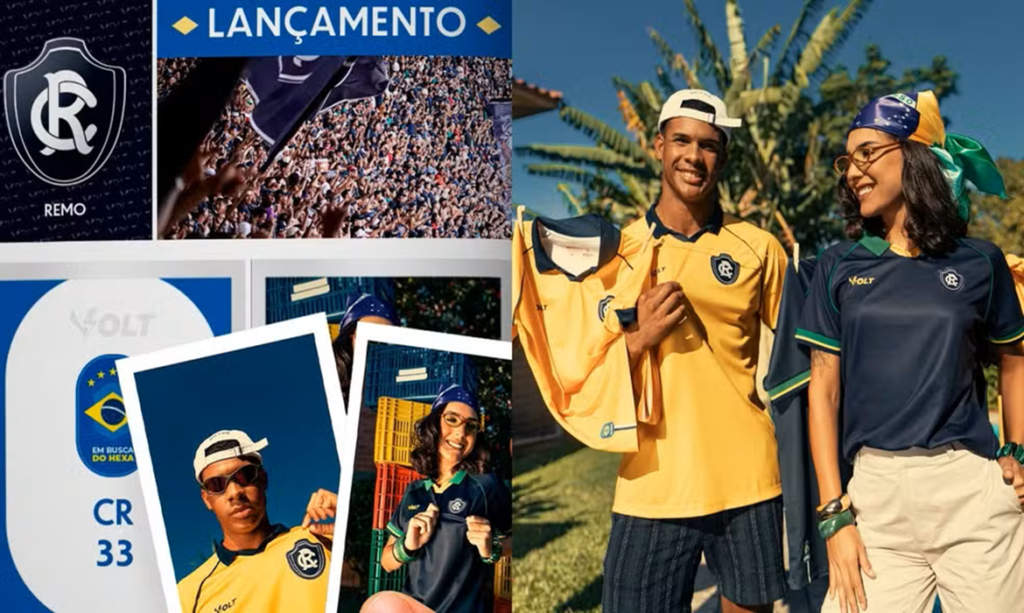 Em clima de Copa do Mundo, Remo lança camisas alusivas à Seleção Brasileira nas cores amarela e azul marinho