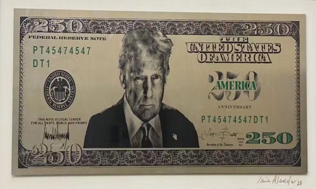 Governo Trump pressiona por criação de nota de US$ 250 com rosto do presidente 1 Governo Trump pressiona por criação de nota de US$ 250 com rosto do presidente