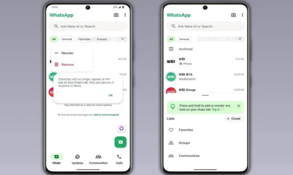 WhatsApp testa botão de filtro para organizar conversas 1 WhatsApp testa botão de filtro para organizar conversas
