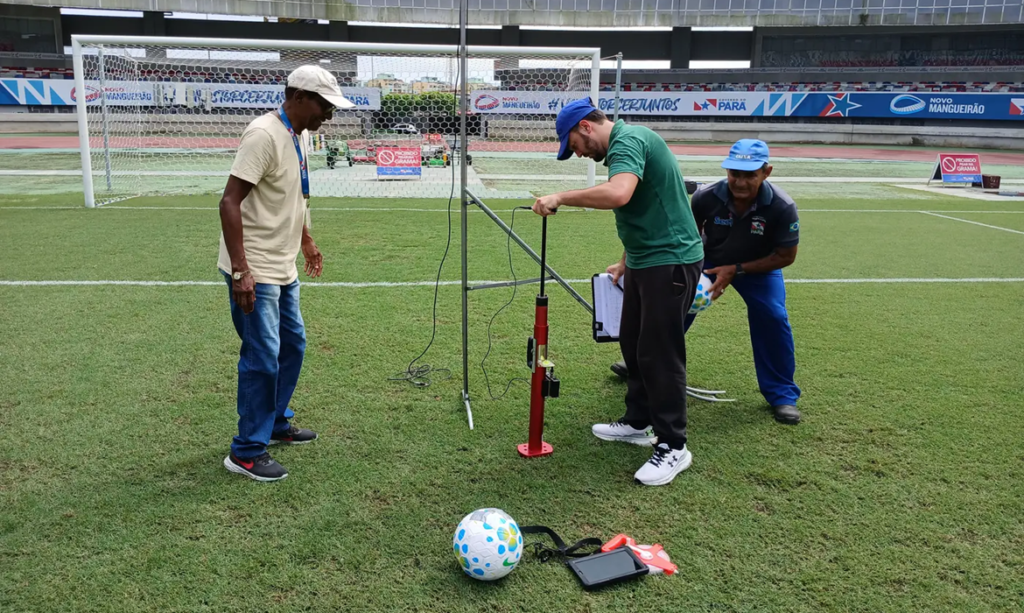 Mangueirão passa por vistoria técnica da CBF e é o primeiro estádio do Norte a testar infiltração de água no gramado