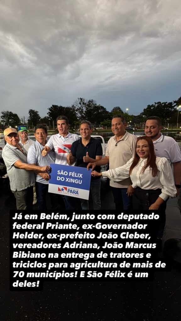 Deputado Torrinho Torres destaca entrega de triciclos e tratores em parceria com Priante e governadora Hana Ghassan