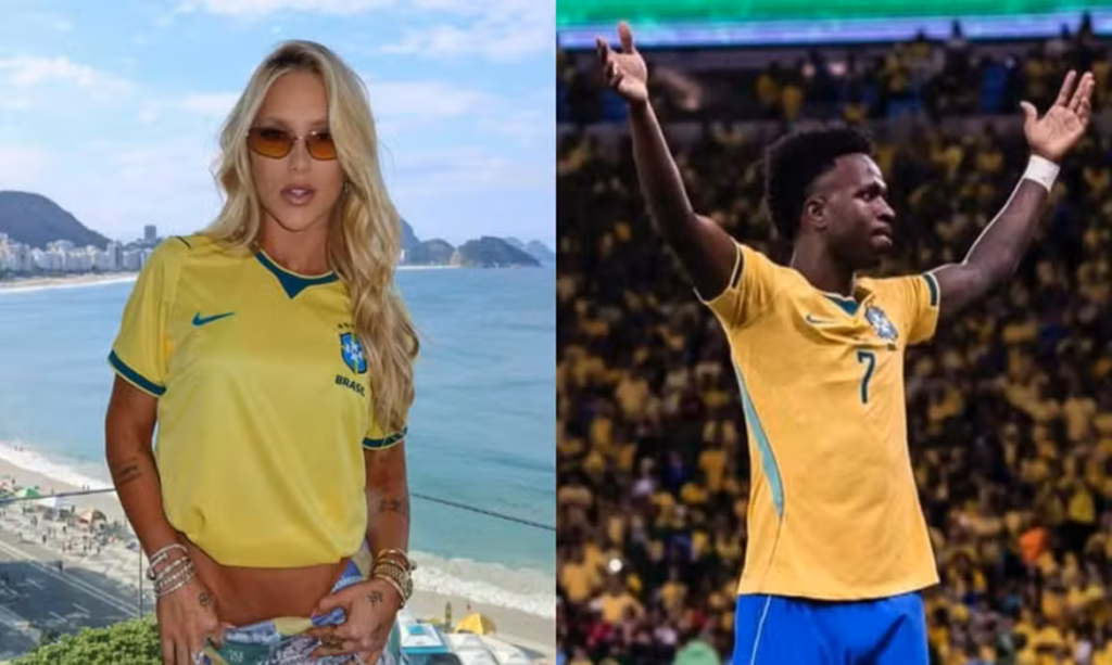 Vini Jr. pede respeito a Virginia Fonseca após torcida xingar influenciadora em amistoso no Maracanã 1 Vini Jr. pede respeito a Virginia Fonseca após torcida xingar influenciadora em amistoso no Maracanã