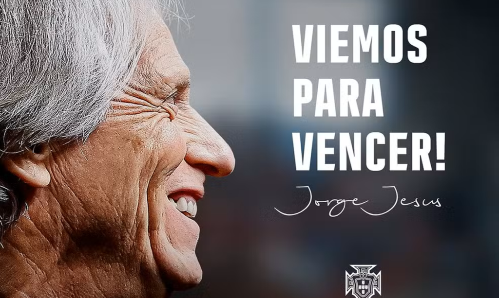 Portugal anuncia Jorge Jesus como novo treinador da seleção com salário de R$ 25 milhões por temporada 1 Portugal anuncia Jorge Jesus como novo treinador da seleção com salário de R$ 25 milhões por temporada