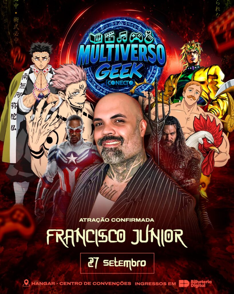 Multiverso Geek: Conecta agita Belém em setembro com dubladores e cultura pop 2 Multiverso Geek: Conecta agita Belém em setembro com dubladores e cultura pop