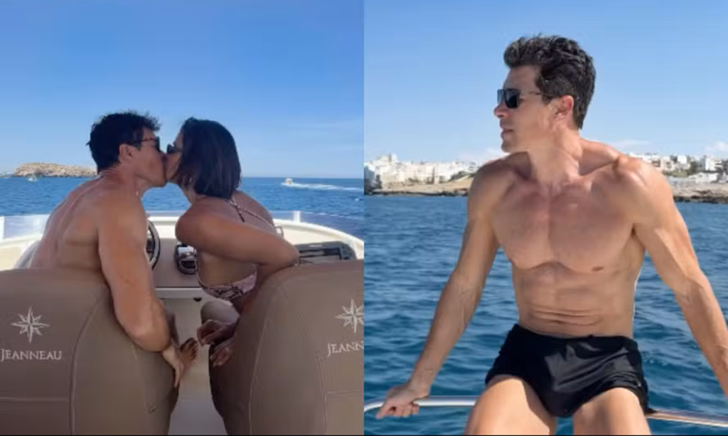 Rodrigo Faro curte passeio romântico de barco na Itália com Vera Viel e filhas, e ganha elogios pelo físico aos 52 anos 1 Rodrigo Faro curte passeio romântico de barco na Itália com Vera Viel e filhas, e ganha elogios pelo físico aos 52 anos