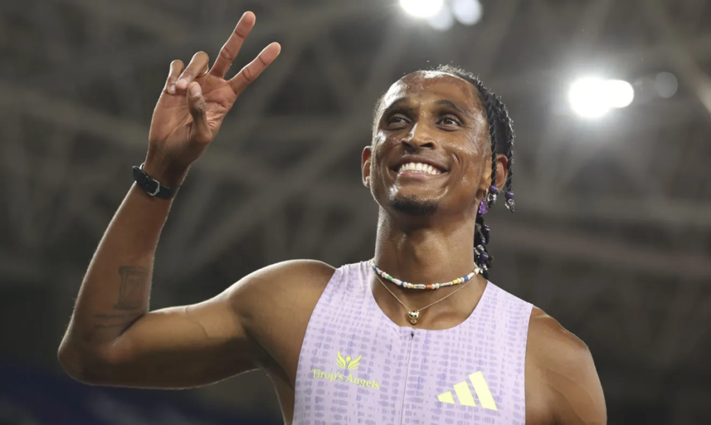 Alison dos Santos quebra recorde mundial dos 400m com barreiras com 45s80 na Diamond League 1 Alison dos Santos quebra recorde mundial dos 400m com barreiras com 45s80 na Diamond League