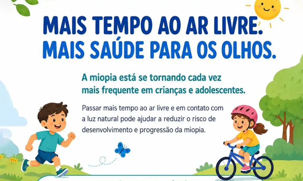 Oftalmologistas alertam para uso de telas e miopia em crianças