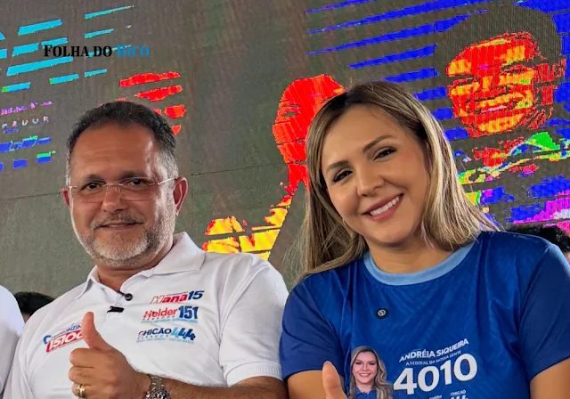 Chamonzinho e Andréia Siqueira movimentam Brejo Grande do Araguaia com carreata nesta quarta (16)