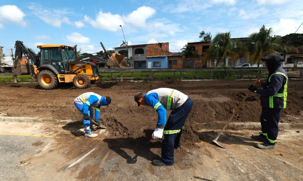 Prefeitura de Belém revitaliza pontos de descarte irregular na Av. Centenário